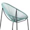 Armen Living Acapulco Indoor Outdoor Steel Papasan Lounge Chair with Wasabi Rope LCACSIWSB - alternate 3